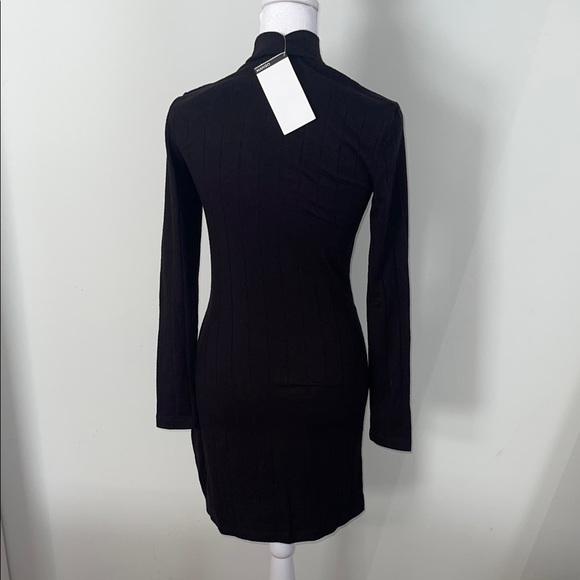 Mango Black Long Sleeve Dress - Picture 2 of 5